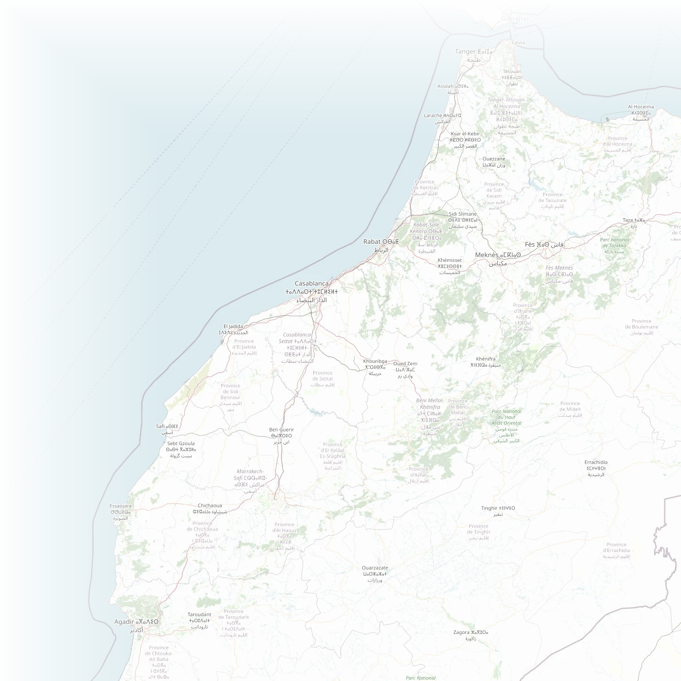 Carte du Maroc — nos centres et villes couvertes